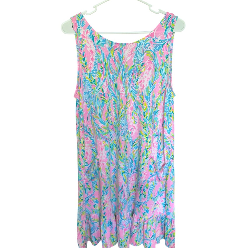 Lilly Pulitzer Pink and Blue Sleeveless Dress